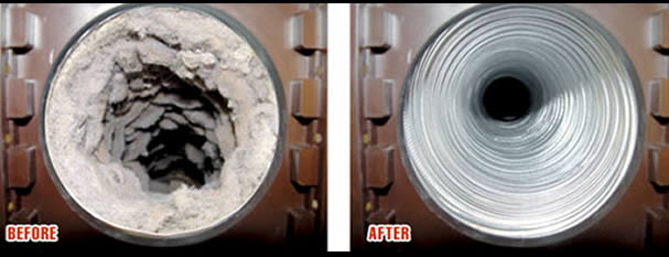 Dryer Vent BeforeAfter